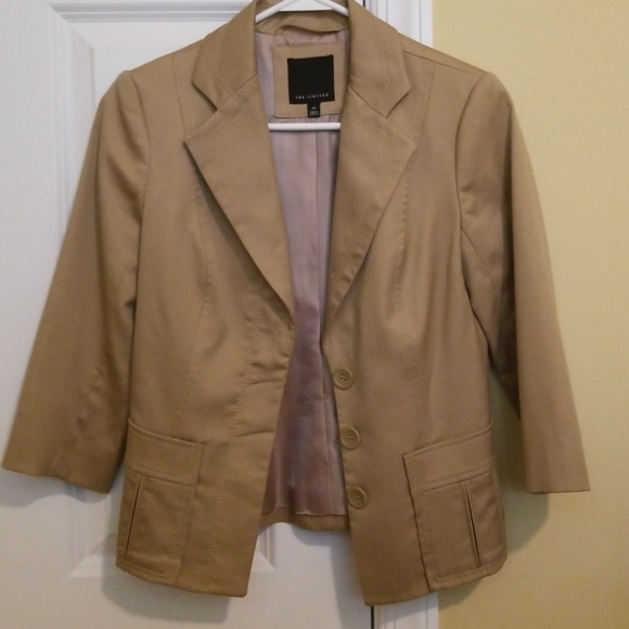 The Limited khaki spring jacket, size XS - Picture 2 of 5
